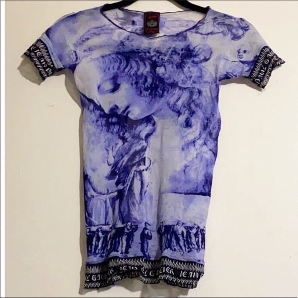 Jean Paul Gaultier Tops - Jean Paul Gaultier maille Vintage mesh top